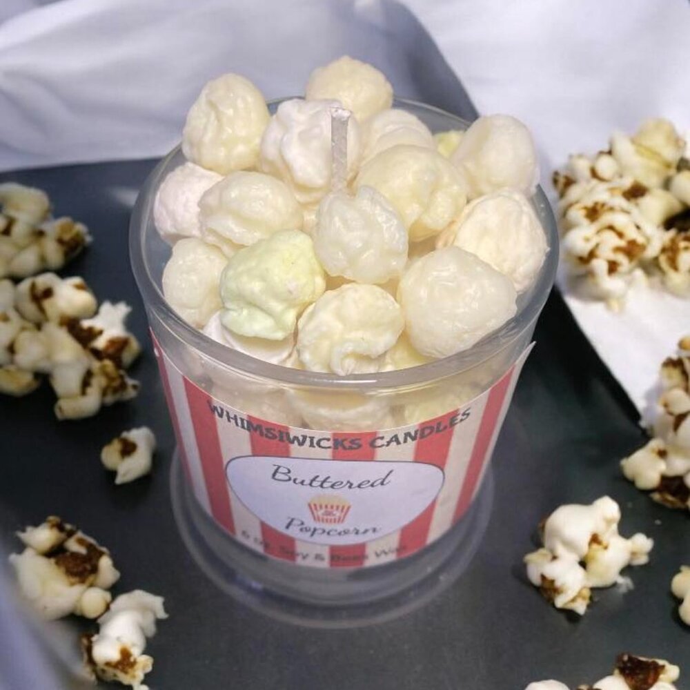 Hand crafted Popcorn Candle 6 oz - Picture 3 of 3
